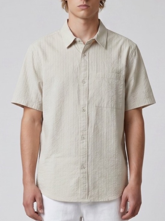 Madewell Other - Madewell Seersucker Easy Fit Short-Sleeve Shirt